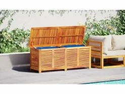 vidaxl Baúl De Jardín|Caja de almacenaje de jardín madera maciza acacia 150x50x56 cm