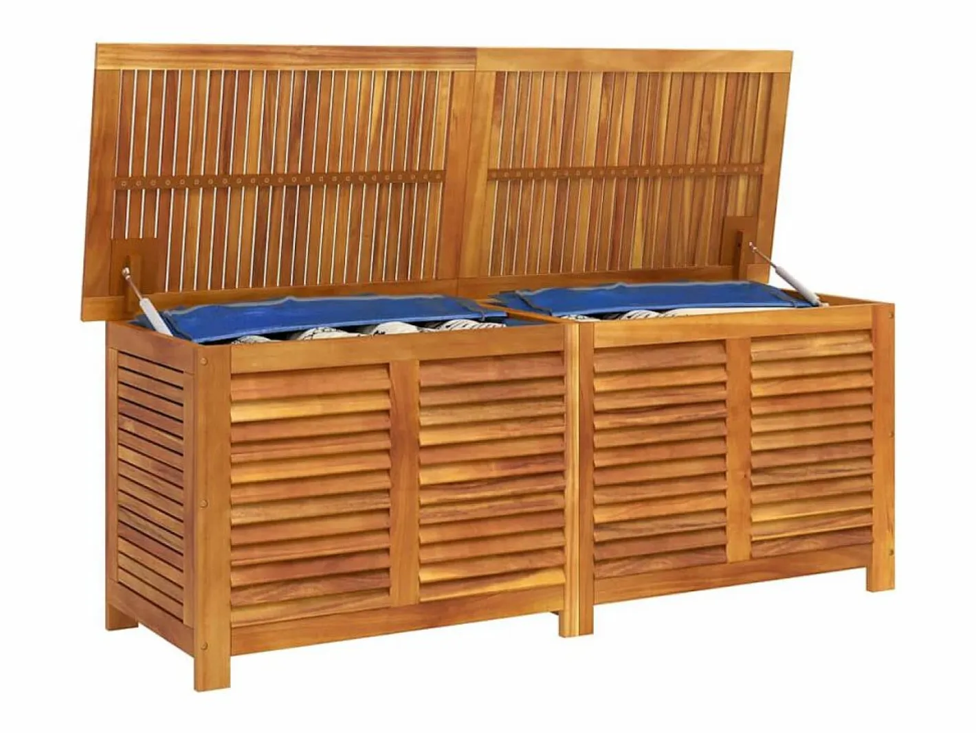 vidaxl Baúl De Jardín|Caja de almacenaje de jardín madera maciza acacia 150x50x56 cm