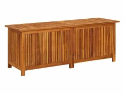 vidaxl Caja de almacenaje de jardín madera maciza acacia 150x50x58 cm Color natural claro Outlet