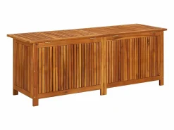 vidaxl Caja de almacenaje de jardín madera maciza acacia 150x50x58 cm Color natural claro Outlet