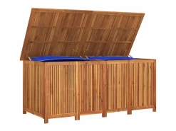vidaxl Caja de almacenaje de jardín madera maciza acacia 175x80x75 cm Marru00f3n Hot
