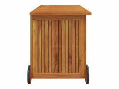 vidaxl Baúl De Jardín|Caja de almacenaje de jardín ruedas acacia maciza 113x50x58 cm