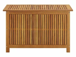 vidaxl Caja de almacenaje de jardín madera maciza acacia 90x50x58 cm Color natural claro Best