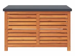 Caja de almacenaje de jardín madera maciza eucalipto 90x48x55cm^vidaxl New