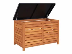 Caja de almacenaje de jardín madera maciza eucalipto 90x48x55cm^vidaxl New