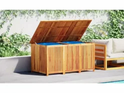 vidaxl Baúl De Jardín|Caja de almacenaje de jardín madera maciza acacia 200x80x75 cm