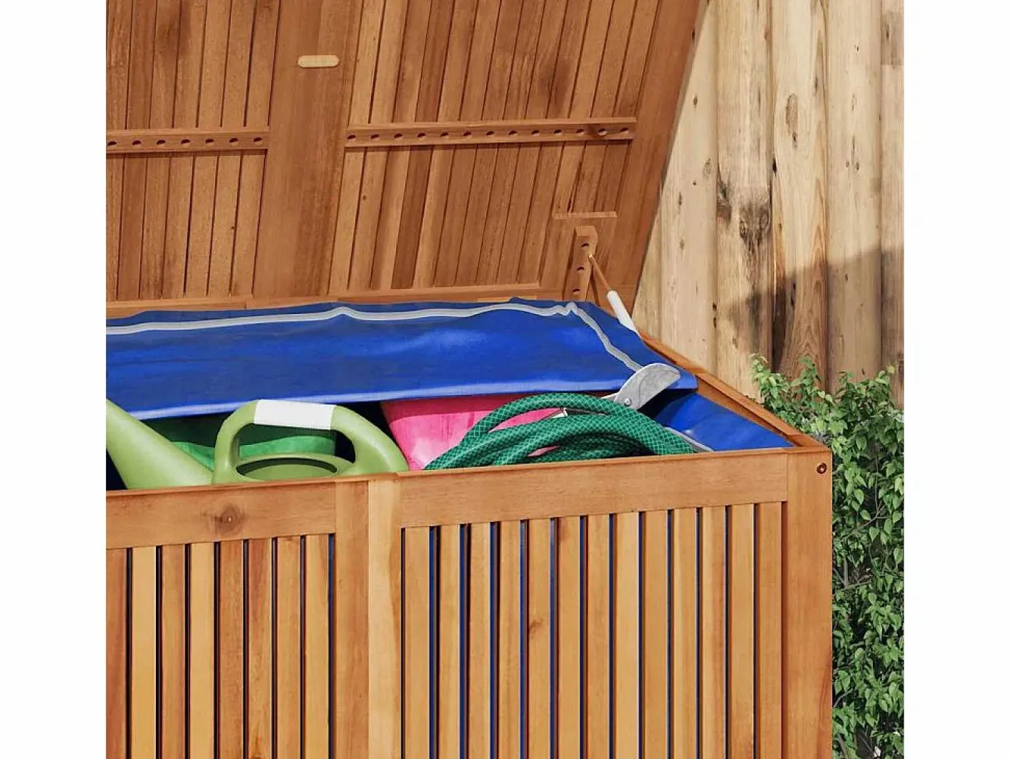 vidaxl Baúl De Jardín|Caja de almacenaje de jardín madera maciza acacia 200x80x75 cm
