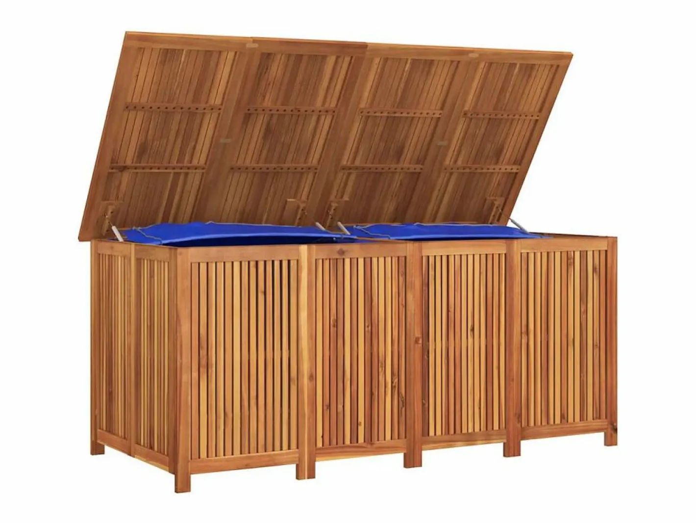 vidaxl Baúl De Jardín|Caja de almacenaje de jardín madera maciza acacia 200x80x75 cm