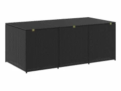 vidaxl Baúl De Jardín|Caja de almacenaje de jardín ratán sintético 180x90x70 cm