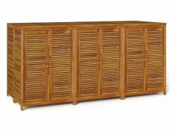 vidaxl Baúl De Jardín|Caja de almacenaje de jardín madera maciza acacia 210x87x104 cm