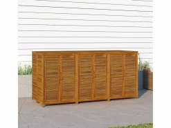 vidaxl Baúl De Jardín|Caja de almacenaje de jardín madera maciza acacia 210x87x104 cm