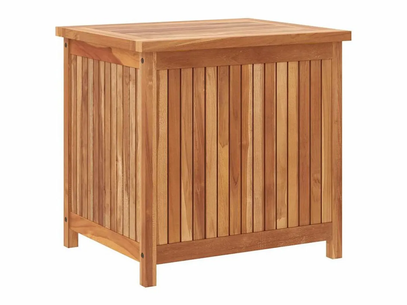 vidaxl Baúl De Jardín|Caja de almacenaje de jardín madera maciza de teca 60x50x58 cm