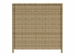 vidaxl Caja de almacenaje de jardín ratán sintético mezcla 469L Beige New