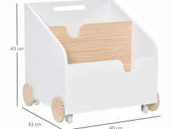 Homcom Cesta|Caja de almacenaje de juguetes 40x43x43 cm