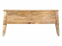 Caja de almacenaje de madera maciza de mango 99x35x48 cm^vidaxl Outlet