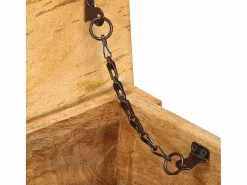 Caja de almacenaje de madera maciza de mango 99x35x48 cm^vidaxl Outlet