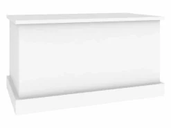 Caja de almacenaje de madera de ingeniería blanca 70x40x38 cm^vidaxl Discount