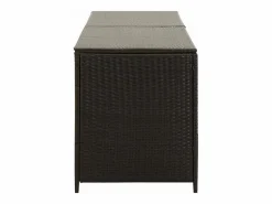 vidaxl Caja de almacenaje jardín ratán sintético marrón 200x50x60 cm Marru00f3n Online