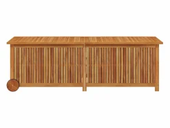 Caja de almacenaje jardín con ruedas madera acacia 150x50x58 cm^vidaxl New