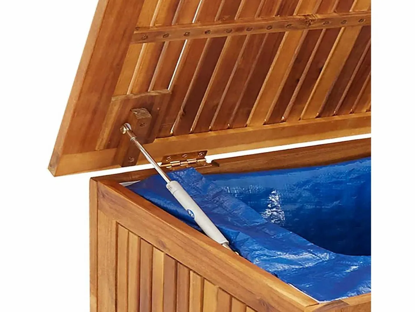 Caja de almacenaje jardín con ruedas madera acacia 150x50x58 cm^vidaxl New