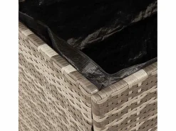 vidaxl Baúl De Jardín|Caja de almacenaje jardín madera acacia ratán 220x50x54cm