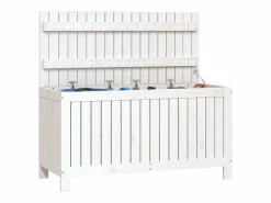 vidaxl Baúl De Jardín|Caja de almacenaje jardín madera de pino 115x49x60 cm