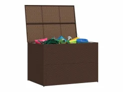 Caja de almacenaje jardín ratán sintético marrón 150x100x100 cm^vidaxl Hot