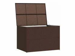 Caja de almacenaje jardín ratán sintético marrón 150x100x100 cm^vidaxl Hot