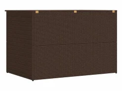 Caja de almacenaje jardín ratán sintético marrón 150x100x100 cm^vidaxl Hot