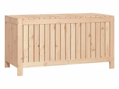 Caja de almacenaje jardín madera maciza de pino 121x55x64 cm^vidaxl Outlet