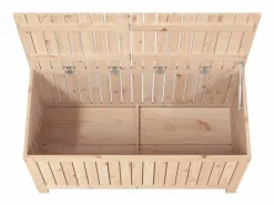 Caja de almacenaje jardín madera maciza de pino 121x55x64 cm^vidaxl Outlet