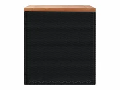 vidaxl Baúl De Jardín|Caja de almacenaje jardín madera acacia ratán 110x50x54cm