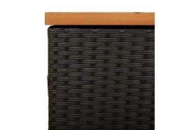 vidaxl Baúl De Jardín|Caja de almacenaje jardín madera acacia ratán 110x50x54cm