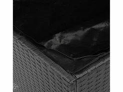 vidaxl Baúl De Jardín|Caja de almacenaje jardín madera acacia ratán 110x50x54cm
