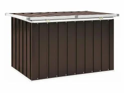 Baúl De Jardín|Caja de almacenaje para jardín marrón 109x67x65 cm ES973699