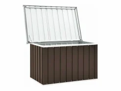 Baúl De Jardín|Caja de almacenaje para jardín marrón 109x67x65 cm ES973699