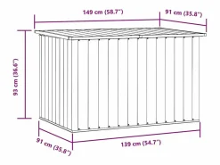 Caja de almacenaje para jardín 149x99x93 cm^vidaxl Outlet