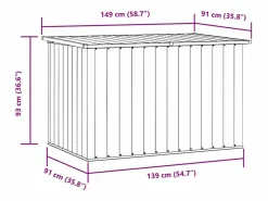 Caja de almacenaje para jardín 149x99x93 cm^vidaxl Sale