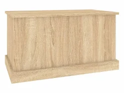 vidaxl Caja de almacenaje roble Sonoma 70x40x38 cm madera de ingeniería Color natural claro Sale