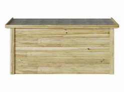 Caja de almacenaje 44x119x57 cm Madera de pino impregnada Marru00f3n New