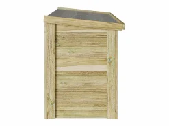 Caja de almacenaje 44x119x57 cm Madera de pino impregnada Marru00f3n New