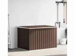 Caja de almacenamiento de jardín Marrón 149x99x93 cm Marru00f3n Sale