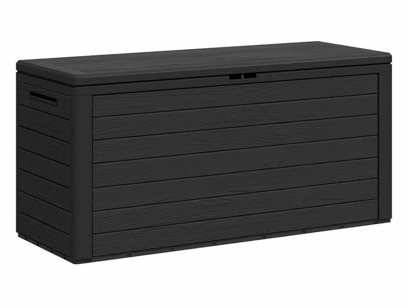 vidaxl Caja de almacenamiento de jardín 116x44x55 cm Gris antracita