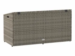 Caja de almacenamiento de jardín 110x50x58 cm resina tejida^ New