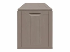 Armario De Jardín|Caja de almacenamiento de jardín 270 L Marrón PP aspecto madera