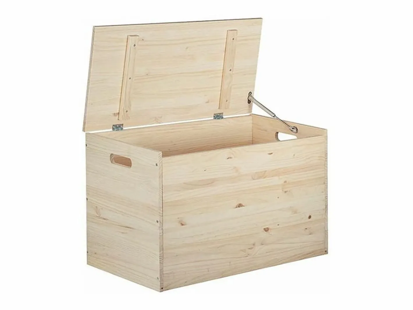 Astigarraga Caja de almacenamiento de pino en bruto 135 litros Beige Clearance