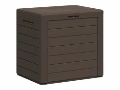 Caja de almacenamiento de jardín Marrón 58,5x46x55 cm Polipropileno^