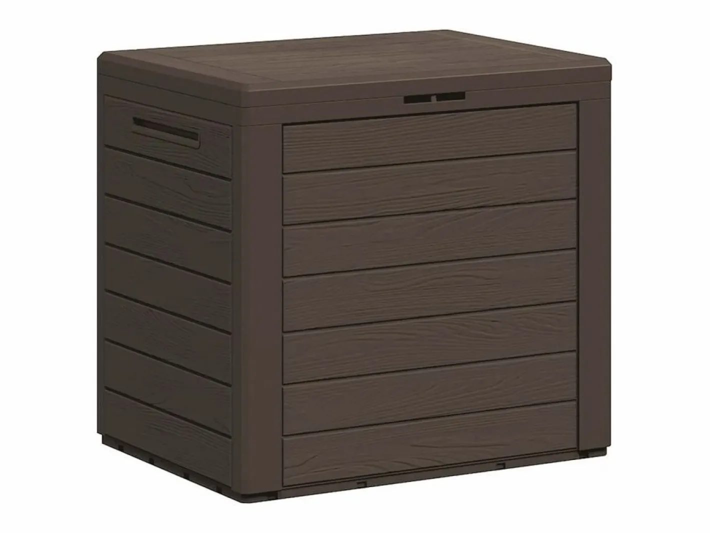 Caja de almacenamiento de jardín Marrón 58,5x46x55 cm Polipropileno^