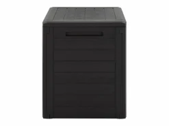 Caja de almacenamiento de jardín Marrón 58,5x46x55 cm Polipropileno^