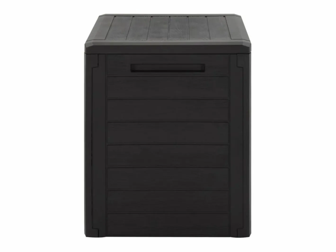 Caja de almacenamiento de jardín Marrón 58,5x46x55 cm Polipropileno^